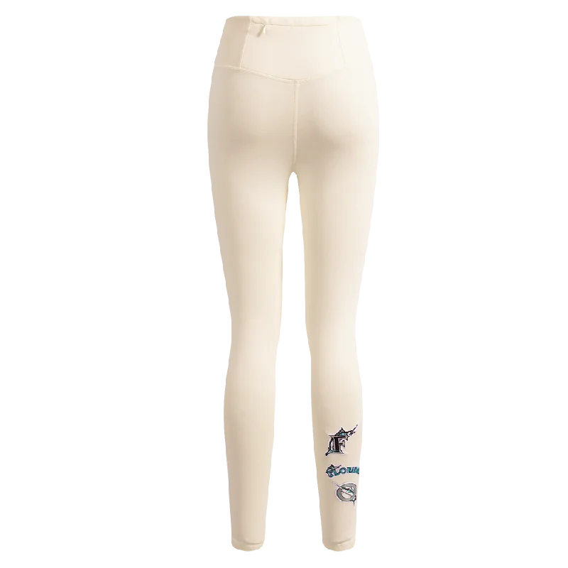 MLB FLORIDA MARLINS RETRO CLASSIC WOMEN'S JERSEY LEGGING (EGGSHELL)