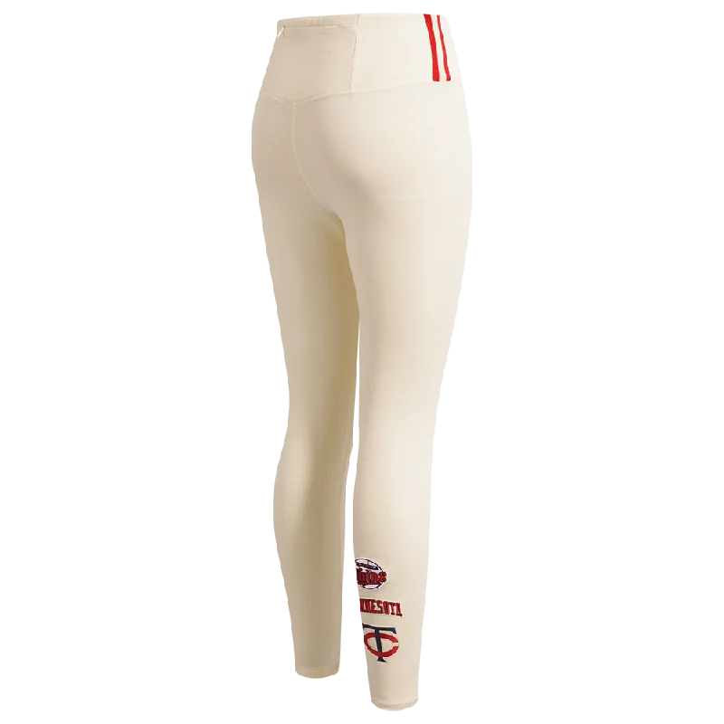 MLB MINNESOTA TWINS RETRO CLASSIC WOMEN'S JERSEY LEGGING (EGGSHELL)