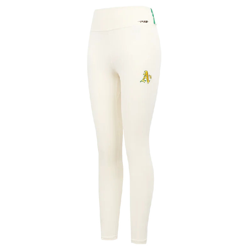 MLB OAKLAND ATHLETICS RETRO CLASSIC WOMEN'S JERSEY LEGGING (EGGSHELL)