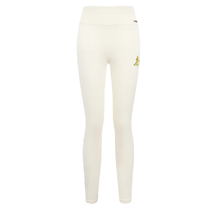 MLB OAKLAND ATHLETICS RETRO CLASSIC WOMEN'S JERSEY LEGGING (EGGSHELL)