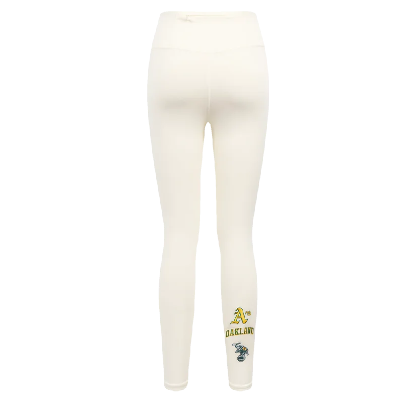 MLB OAKLAND ATHLETICS RETRO CLASSIC WOMEN'S JERSEY LEGGING (EGGSHELL)