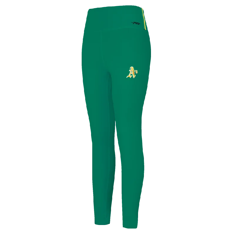 MLB OAKLAND ATHLETICS RETRO CLASSIC WOMEN'S JERSEY LEGGING (KELLY GREEN)