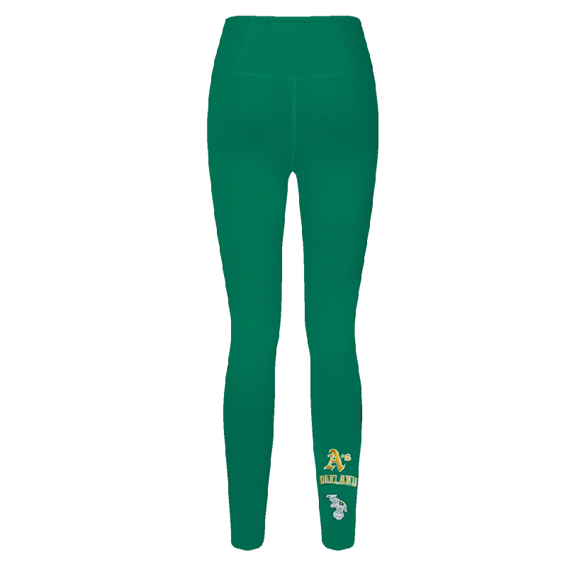 MLB OAKLAND ATHLETICS RETRO CLASSIC WOMEN'S JERSEY LEGGING (KELLY GREEN)