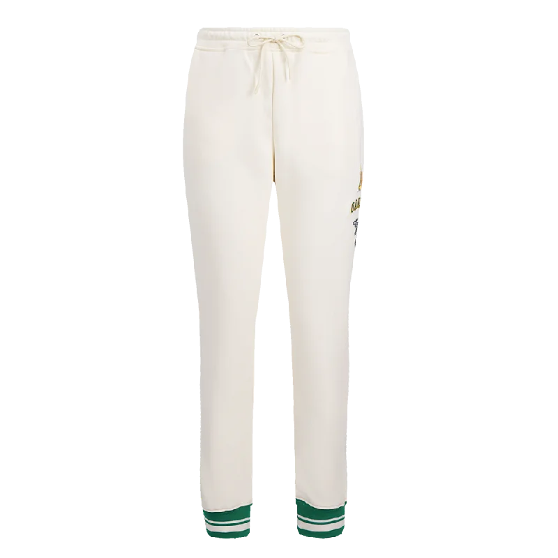 MLB OAKLAND ATHLETICS RETRO CLASSIC WOMEN'S SWEATPANT (EGGSHELL/ KELLY GREEN)