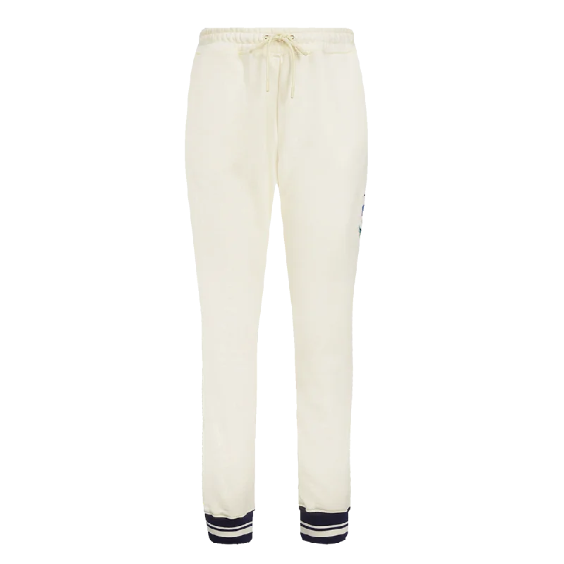 MLB TAMPA BAY RAYS RETRO CLASSIC WOMEN'S RIB SWEATPANT (EGGSHELL/ MIDNIGHT NAVY)