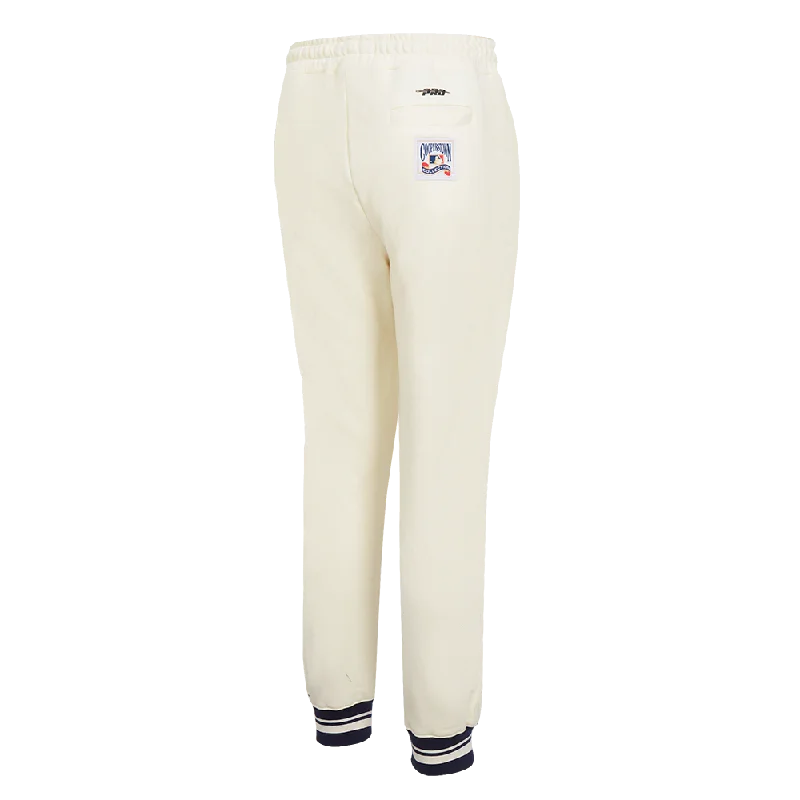 MLB TAMPA BAY RAYS RETRO CLASSIC WOMEN'S RIB SWEATPANT (EGGSHELL/ MIDNIGHT NAVY)