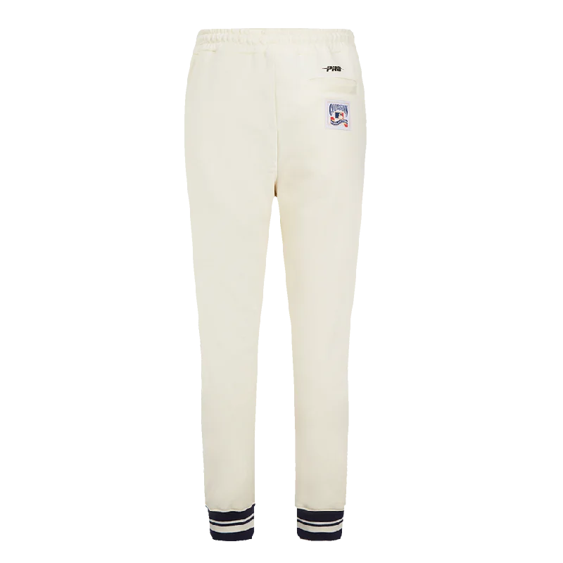 MLB TAMPA BAY RAYS RETRO CLASSIC WOMEN'S RIB SWEATPANT (EGGSHELL/ MIDNIGHT NAVY)