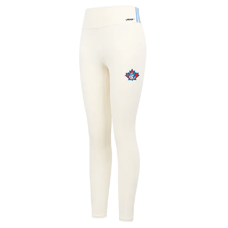 MLB TORONTO BLUE JAYS RETRO CLASSIC WOMEN'S JERSEY LEGGING (EGGSHELL)