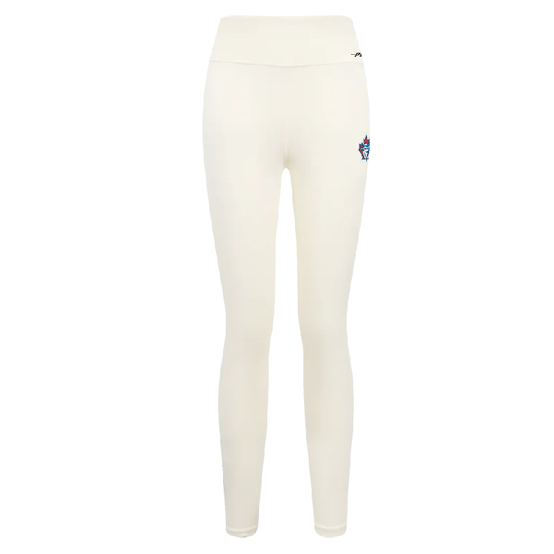 MLB TORONTO BLUE JAYS RETRO CLASSIC WOMEN'S JERSEY LEGGING (EGGSHELL)