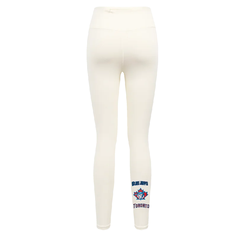 MLB TORONTO BLUE JAYS RETRO CLASSIC WOMEN'S JERSEY LEGGING (EGGSHELL)