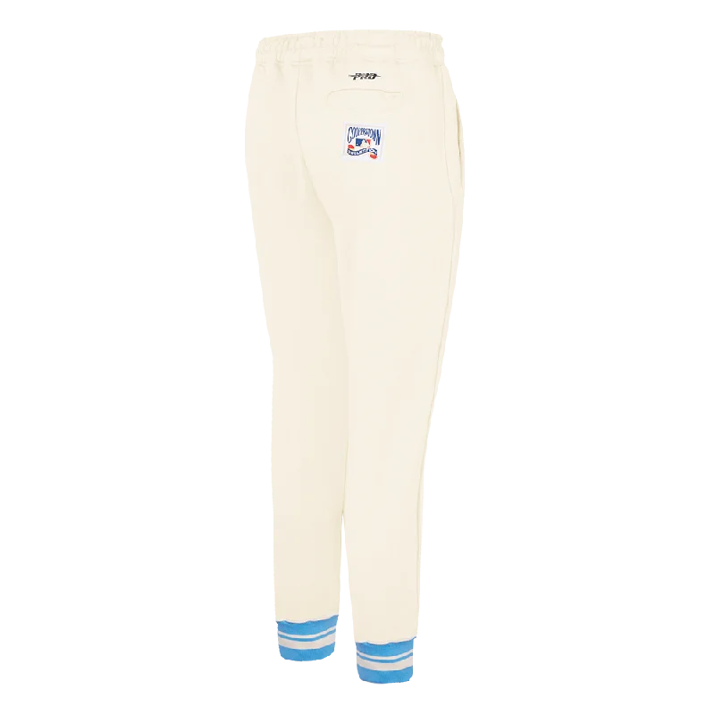 MLB TORONTO BLUE JAYS RETRO CLASSIC WOMEN'S RIB SWEATPANT (EGGSHELL/ UNIVERSITY BLUE)