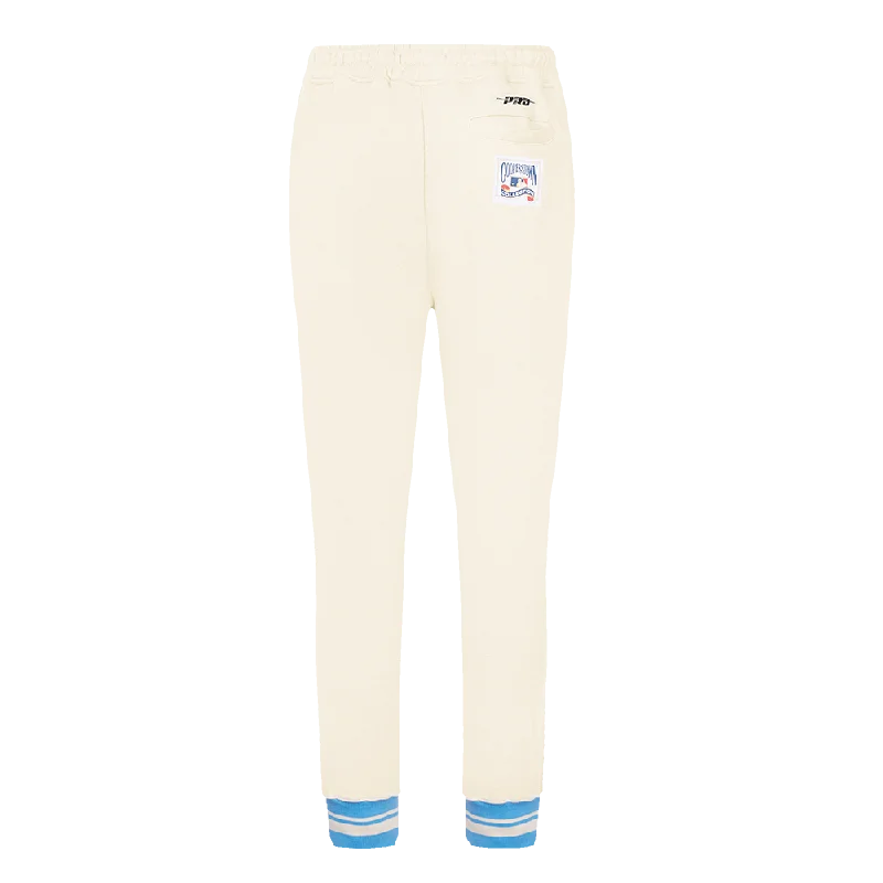 MLB TORONTO BLUE JAYS RETRO CLASSIC WOMEN'S RIB SWEATPANT (EGGSHELL/ UNIVERSITY BLUE)