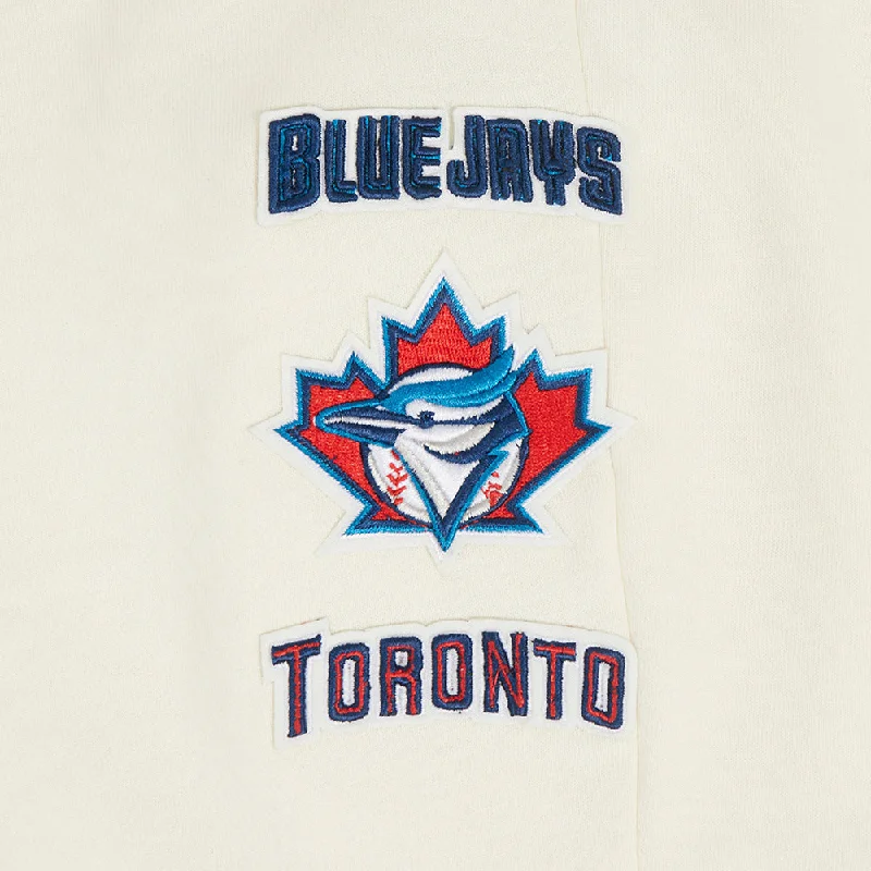 MLB TORONTO BLUE JAYS RETRO CLASSIC WOMEN'S RIB SWEATPANT (EGGSHELL/ UNIVERSITY BLUE)