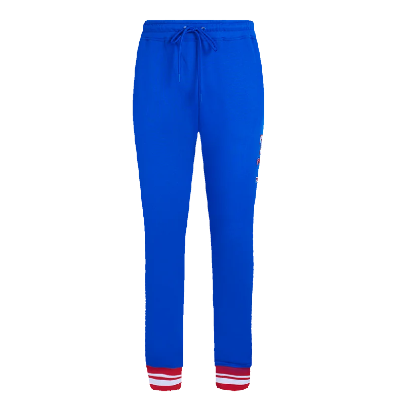 MLB TEXAS RANGERS RETRO CLASSIC WOMEN'S RIB SWEATPANT (ROYAL BLUE/RED)