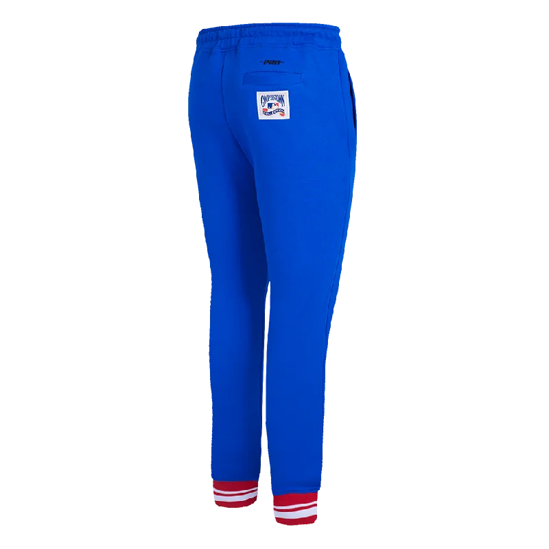 MLB TEXAS RANGERS RETRO CLASSIC WOMEN'S RIB SWEATPANT (ROYAL BLUE/RED)