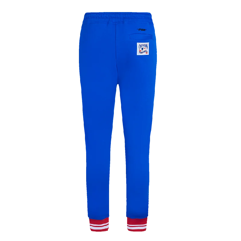 MLB TEXAS RANGERS RETRO CLASSIC WOMEN'S RIB SWEATPANT (ROYAL BLUE/RED)