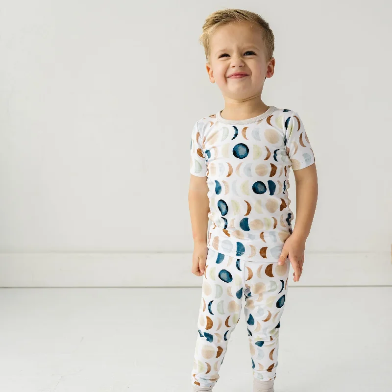 Luna Neutral Two-Piece Short Sleeve Pajama Set