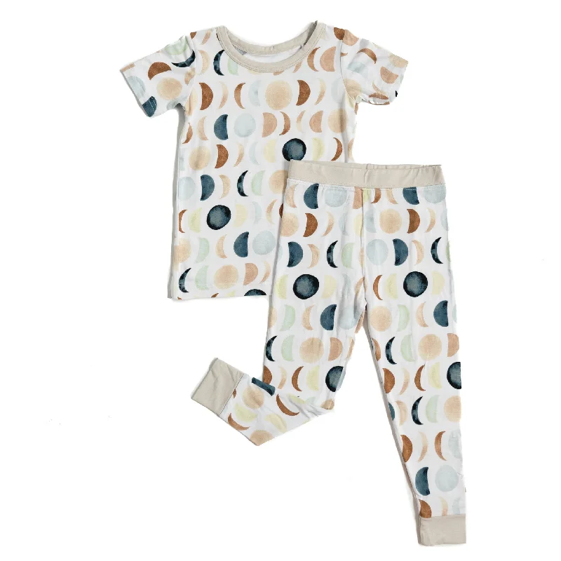 Luna Neutral Two-Piece Short Sleeve Pajama Set