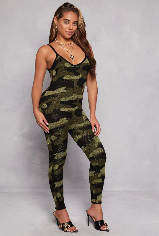 Camo Cami Jumpsuit