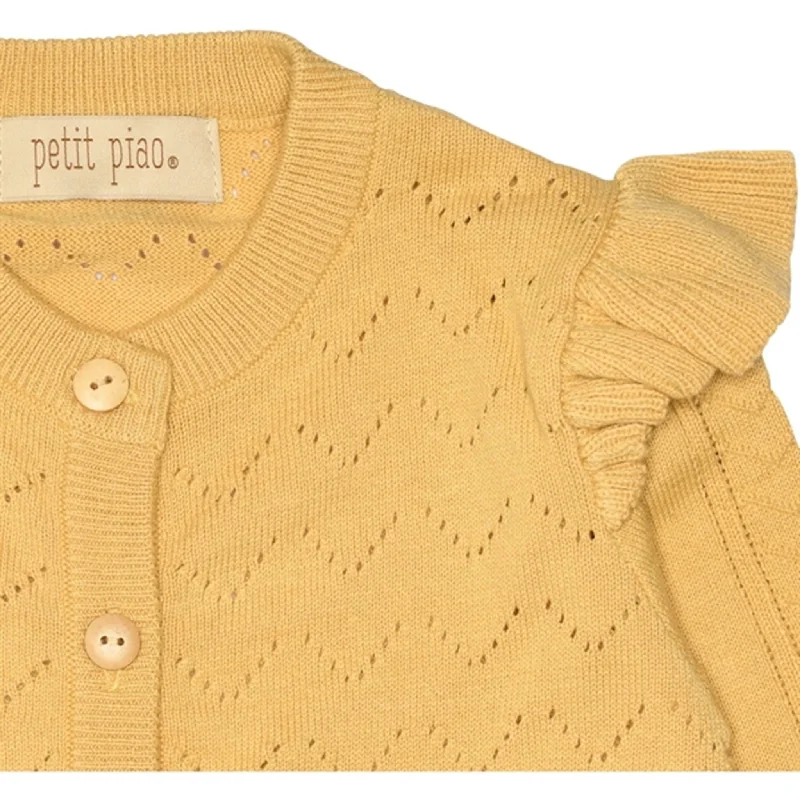 Petit Piao Yellow Corn Cardigan