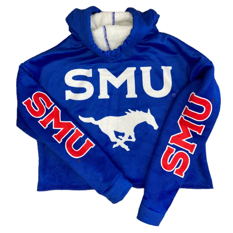 SMU Mustangs Varsity Furry Hoodie