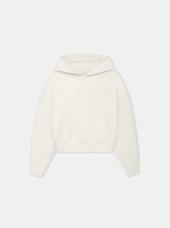 WOMEN - WOMEN'S AMIRI EMBROIDERED HOODIE - Alabaster