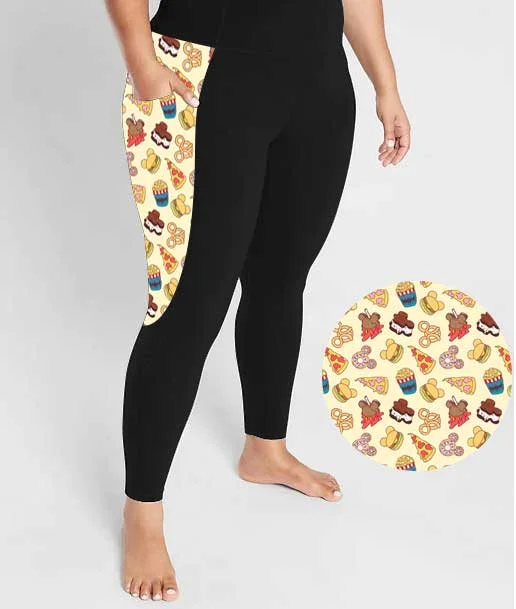 Beautifully Bold Park Treats - Adult Casual Thigh Pocket Cloud Soft Leggings