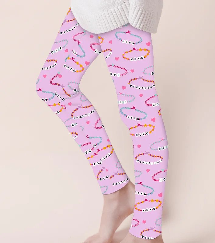 Summer Love Friends Forever - Adult & Kids Casual Cloud Soft Yoga Band Leggings