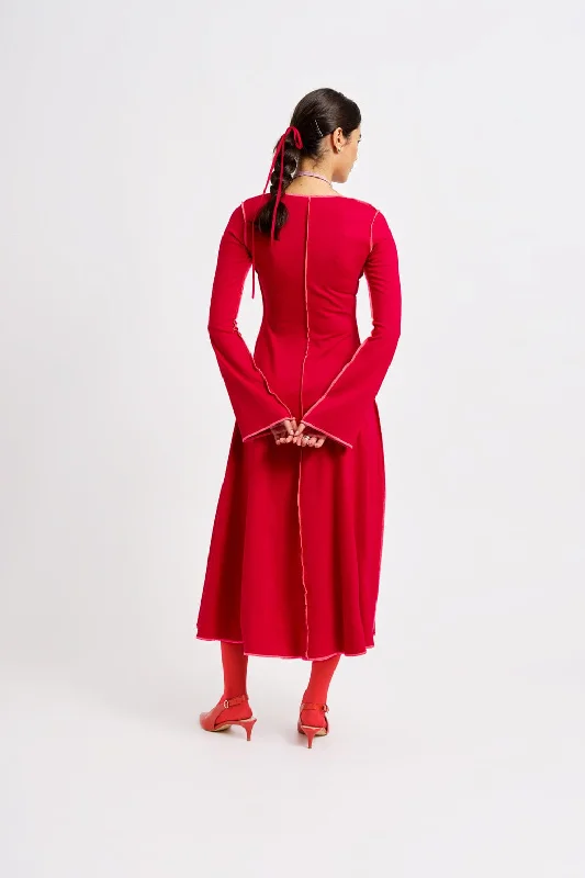 Clara Dress Red