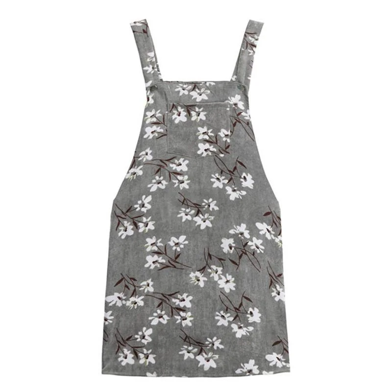 Floral Dungaree Dress