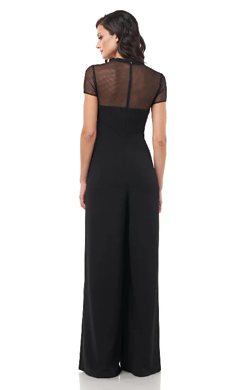 JS Collections - Crepe Bow Jumpsuit In Black