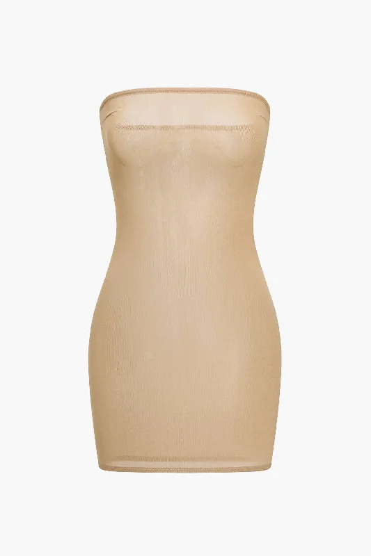 Solid Strapless Shapewear