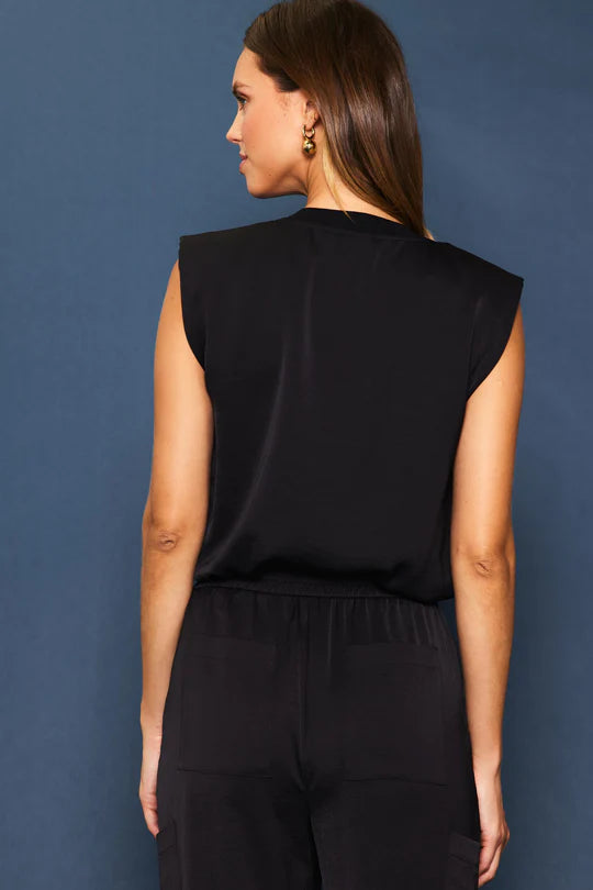 Silklike Perfection Black Sleeveless Top