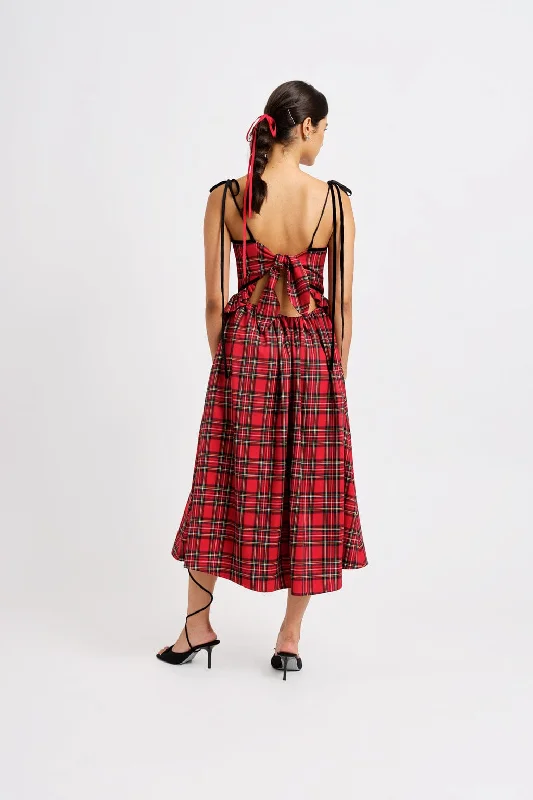 Tessa Dress Red Plaid