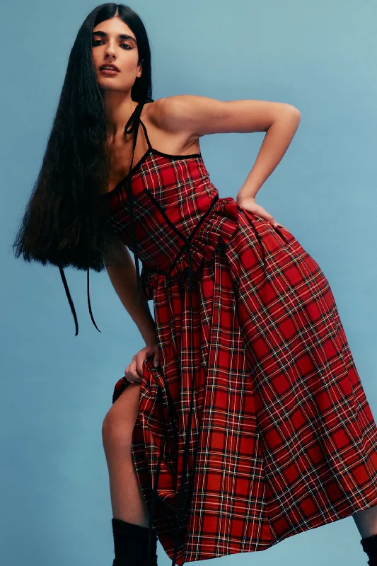 Tessa Dress Red Plaid