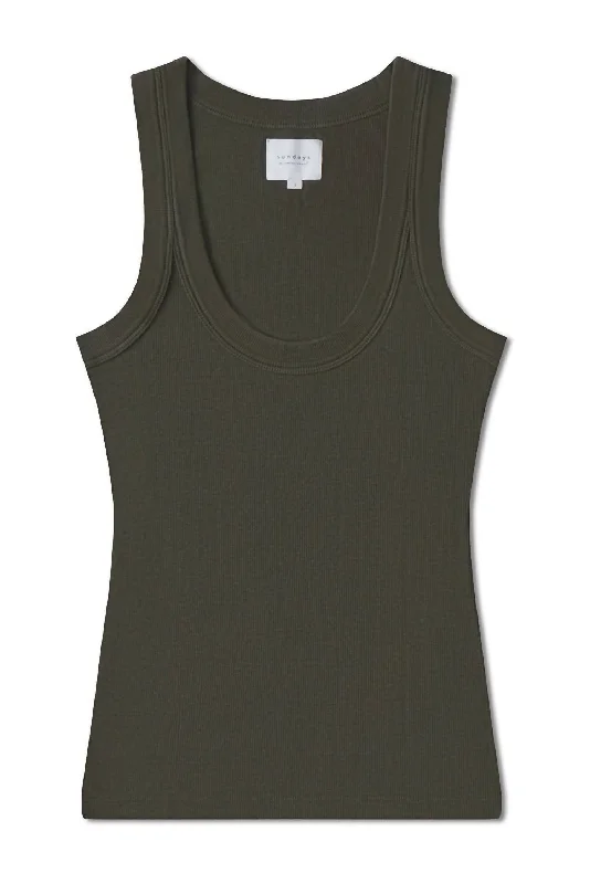 Women's Danny Tank In Army Green