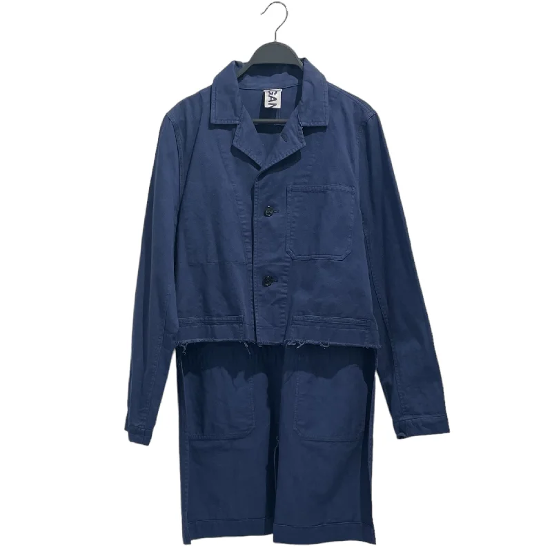 GANRYU/Tailored Jkt/S/Navy/Cotton/