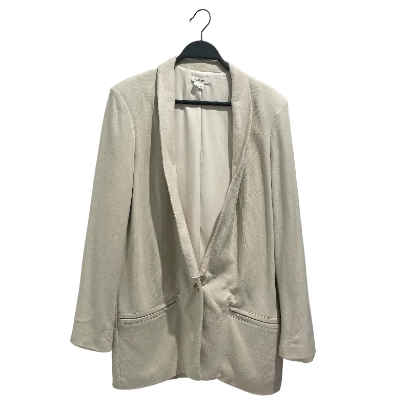 Helmut Lang/Tailored Jkt/10/Wool/WHT/PONY HAIR LAPEL