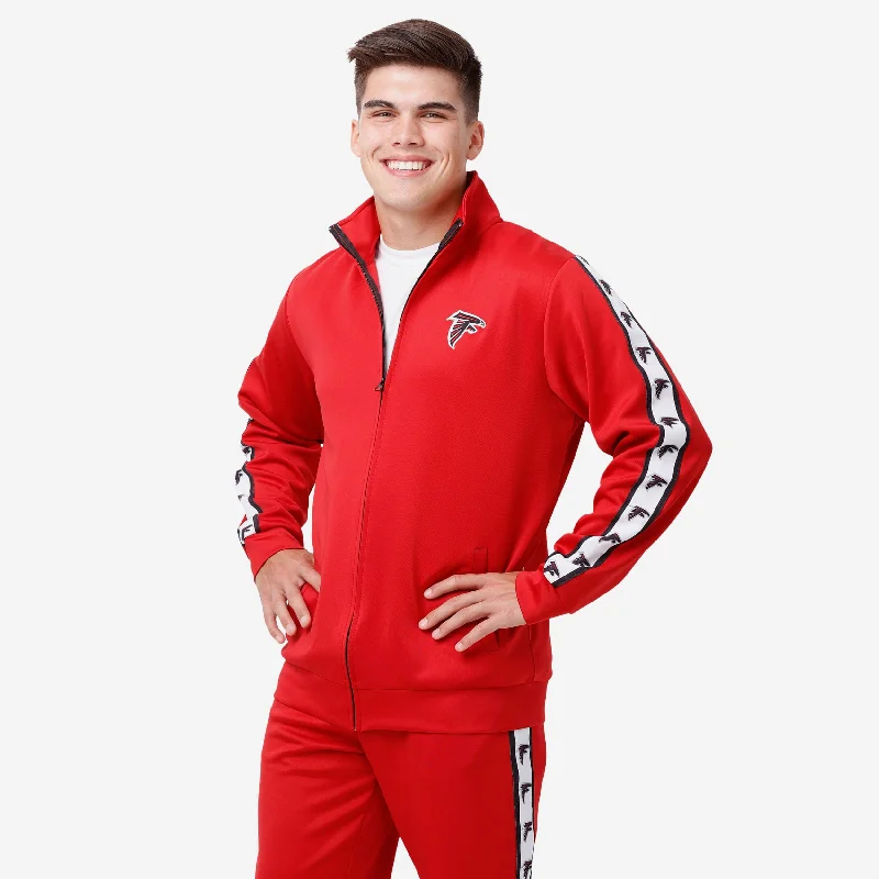 Atlanta Falcons Stripe Logo Track Jacket