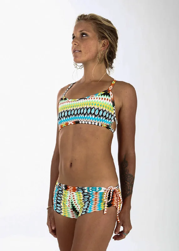 Low-Waisted Aztec Booty Shorts - DISCONTINUED