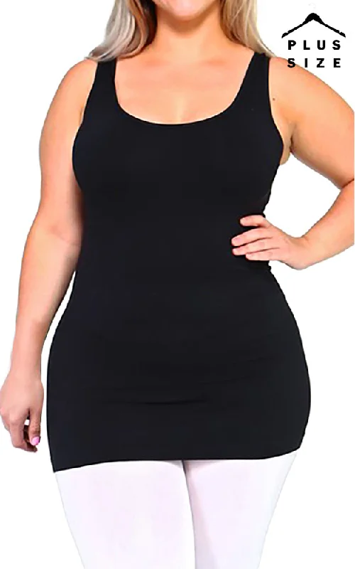 SML612P Seamless Plus Size Tank Top