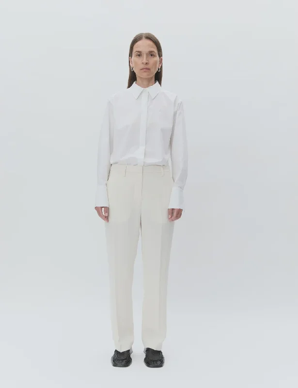 Day Birger et Mikkelson Classic Lady Trousers - Ivory Classic Gaberdine