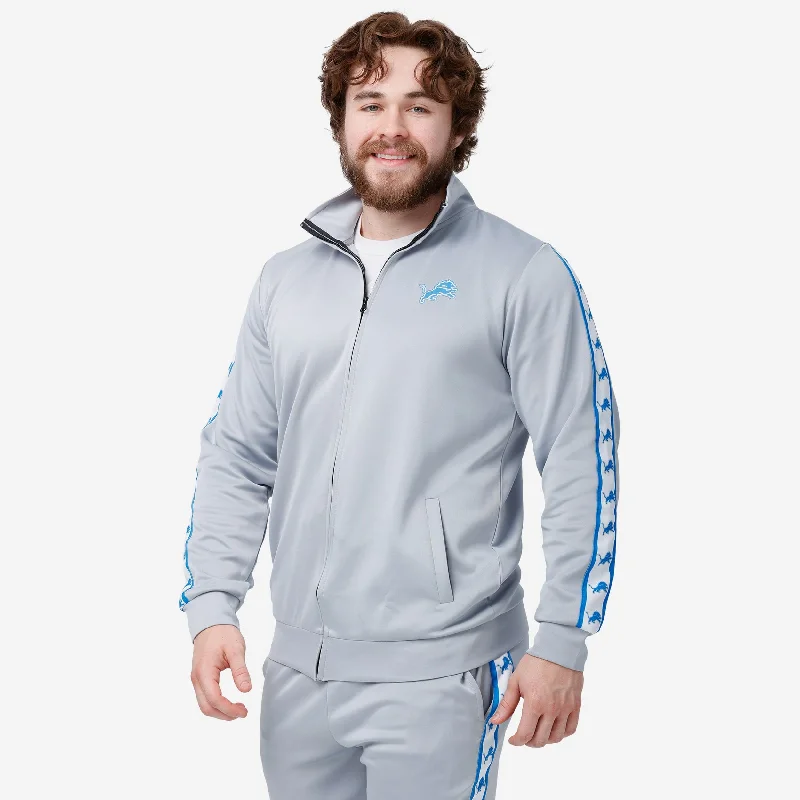 Detroit Lions Stripe Logo Track Jacket