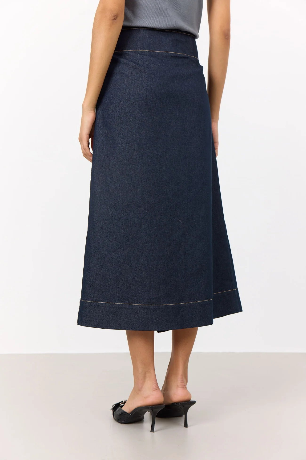 Levete Room Inez 3 Skirt - Dark Denim