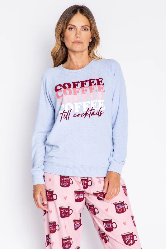 PJ Salvage Flannels Coffee Long Sleeve