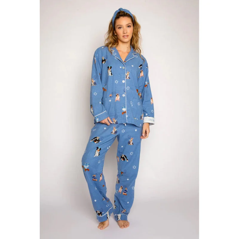 PJ Salvage Women's Flannel Button Down PJ Set