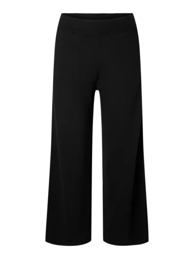 Selected Femme Hella High Waist Knit Pants - Black