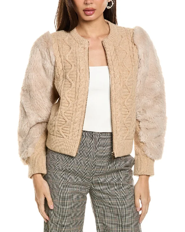 Stella McCartney Texture Mix Wool Jacket