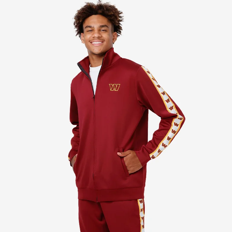 Washington Commanders Stripe Logo Track Jacket